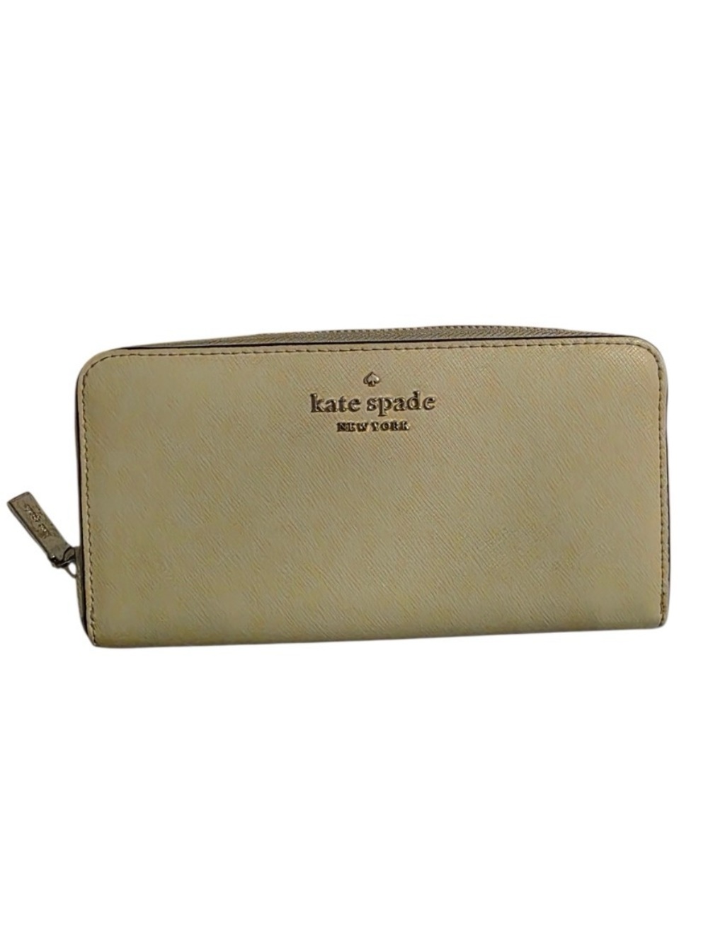 Kate Spade Pale Yellow Continental Zip-Around Wallet